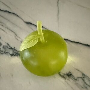 Green Apple squishy squeezy toy made out of coconut oil,